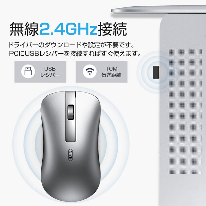 楽天市場 ワイヤレスマウス 静音 マウス Usb充電式 ワイヤレス 2 4ghz 省エネルギー 3段調節可能dpi 光学式 高精度 軽量 持ち運び便利 マウス 無線マウス Mac Windows Pc Laptop Macbookなど多機種対応 オフィス 旅行 出張 に最適 ｈａｎｙｅ ｍａｒｔ