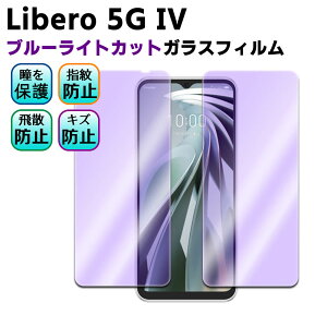 ZTE Libero 5G IV A302ZT �u���[���C�g�J�b�g �����K���X �t���ی�t�B���� �K���X�t�B���� �ώw�� ������ �\�ʍd�x 9H �ƊE�Ŕ�0.3mm�̃K���X���̗p 2.5D ���E���h�G�b�W���H