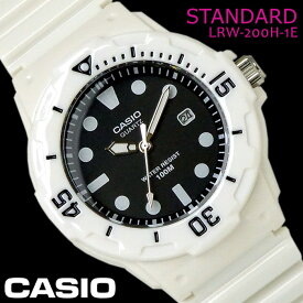 チプカシ 腕時計 アナログ CASIO カシオ チープカシオ レディース LRW-200H-1E ホワイト ブラック プレゼント ギフト おすすめ 激安 人気