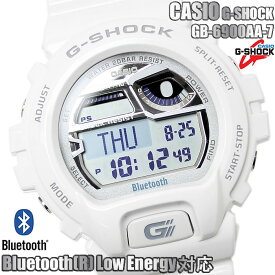 【送料無料】CASIO G-SHOCK 腕時計 デジタル GB-6900 GB-6900AA-7 GSHOCK カシオ 時計 Bluetooth ブランド モバイルリンク機能 ホワイト 白 プレゼント ギフト 人気 特価 セール WATCH うでどけい とけい【腕時計】【CASIO/G-SHOCK】