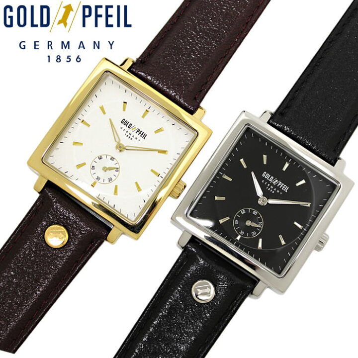 楽天市場】【送料無料】腕時計 メンズ ゴールドファイル 革ベルト GOLD 
