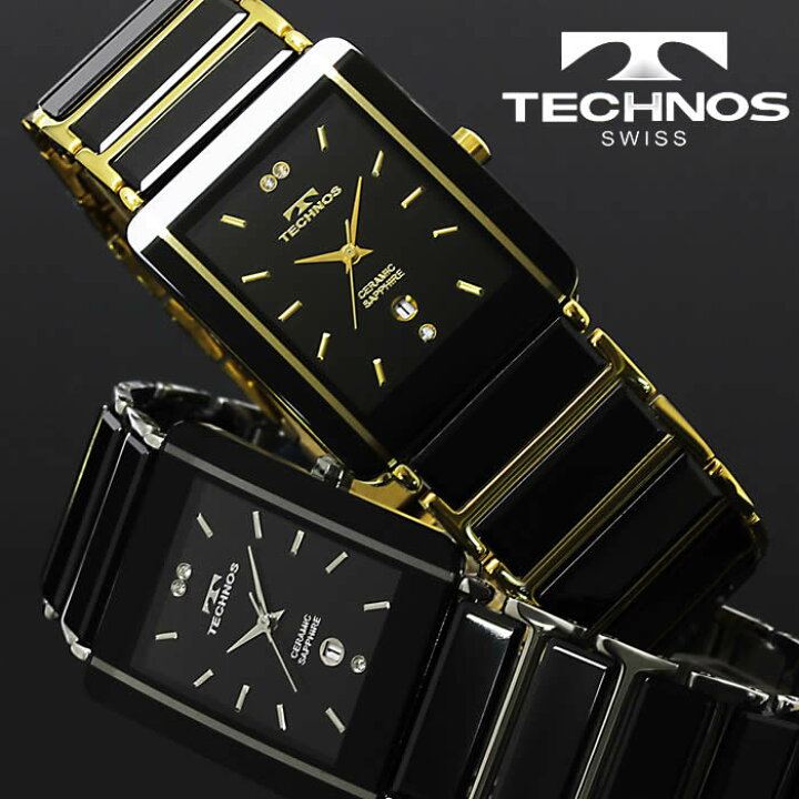 楽天市場】腕時計 メンズ 時計 テクノス 防水 TECHNOS セラミック 