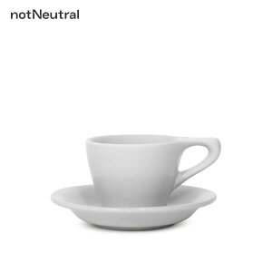 notNeutral nN LN Espresso Cup & Saucer 3oz Light Gray 89208870