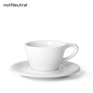 notNeutral nN LN Cappuccino Cup & Saucer 6oz White 89208852