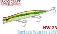 LUCKY CRAFT【ラッキークラフト】NW-Amigo 23 サーフェスワンダー120F ウルメイワシ