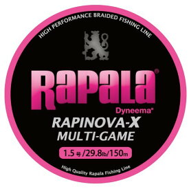 Rapala(ラパラ) PEライン ラピノヴァX マルチゲーム 150m 1.5号 29.8lb 4本編み ピンク RLX150M15PK
