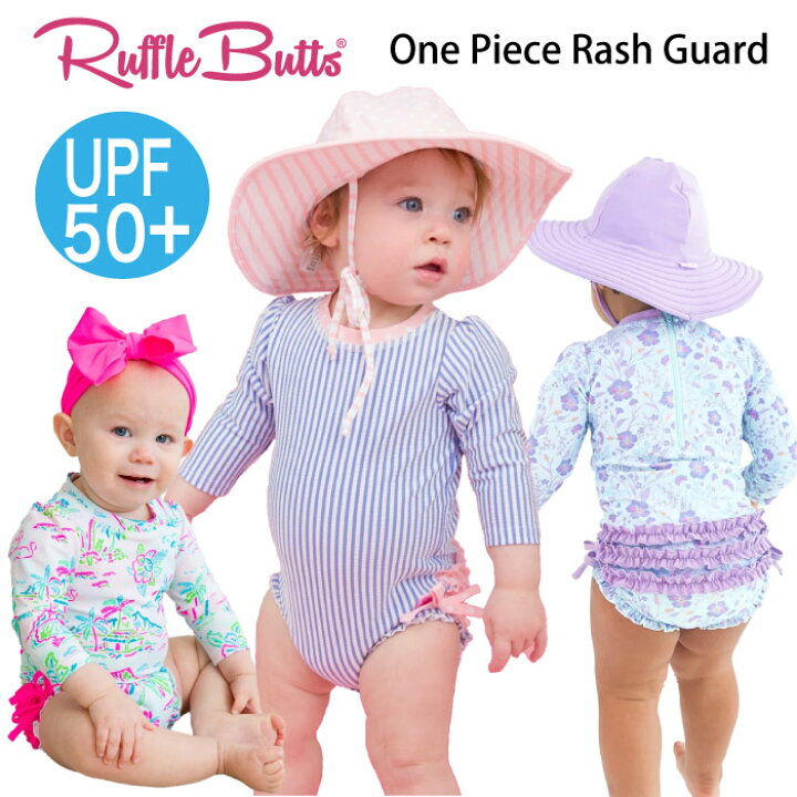 楽天市場 Rufflebutts ラッフルバッツ ワンピースラッシュガード水着 長袖スイム ロンパーススイムベビー水着 キッズ水着 子供水着 女の子水着紫外線防止 Upf50 スイミング インポート幼稚園 子供 女児 Happiness Color