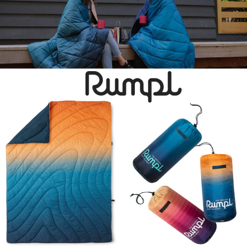 Rumpl（ランプル）ORIGINAL PUFFY  BLANKET（パフィーブランケット）アウトドア仕様の機能性・デザイン性を備え持ったブランケットキャンプ/布団/膝掛け/撥水生地※ラッピング不可となります。  | Happiness color