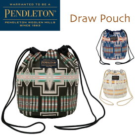 PENDLETON ドローポーチ ドローストリングバッグ ショルダー メンズ レディース 小さい かわいい 可愛い ネイティブ柄のショルダーバッグ