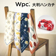 Wpc. ハンカチ 大判 ハンカチーフ 50×50cm コットン100% 綿 レディース 花柄 フルーツ柄 かわいい おし…