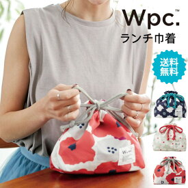 Wpc. Patterns ランチ巾着《メール便送料無料》【おしゃれ レディース 女性 お弁当袋 保温・保冷 北欧 テキスタイル 花柄 保冷材用メッシュポケット付 ランチバッグ 大人 かわいい プレゼント 誕生日 実用的】ギフト対象