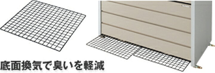 楽天市場】【イナバ物置】ダストボックスミニ DBN-126Mメッシュ床 