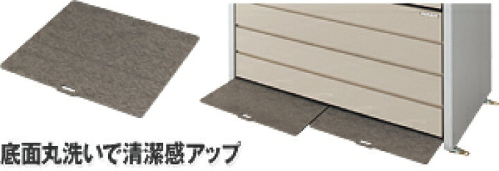 楽天市場】【イナバ物置】ダストボックスミニ DBN-147Pパネル床タイプ