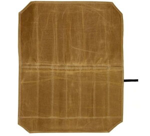 帆布製 包丁ケース 収納 ナイフ 刃物 キャンプ アウトドア 7本収納 撥水 キャンパス生地 キャンプ アウトドア 布巻き 防水 帆布 7本収納 コンパクト hl250123001