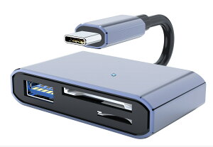 SDJ[h[_[ ^CvC J[h[_[ 5Gbps OTG 3in1 USB/SD/TF ݒsv ʐ^/rfI ` o] iPhone15Pro/Max/MacBook/PC/Galaxy/Android/Type-CȂǋ@Ή HaLi20250512