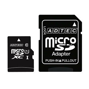 �A�h�e�b�N microSDXC�J�[�h 128GB UHS1 SD�ϊ�Adapter�t AD-MRXAM128G/U1