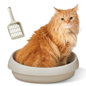 アイリスオーヤマ 猫 トイレ シンプル 390 PNE-390 ブラウン