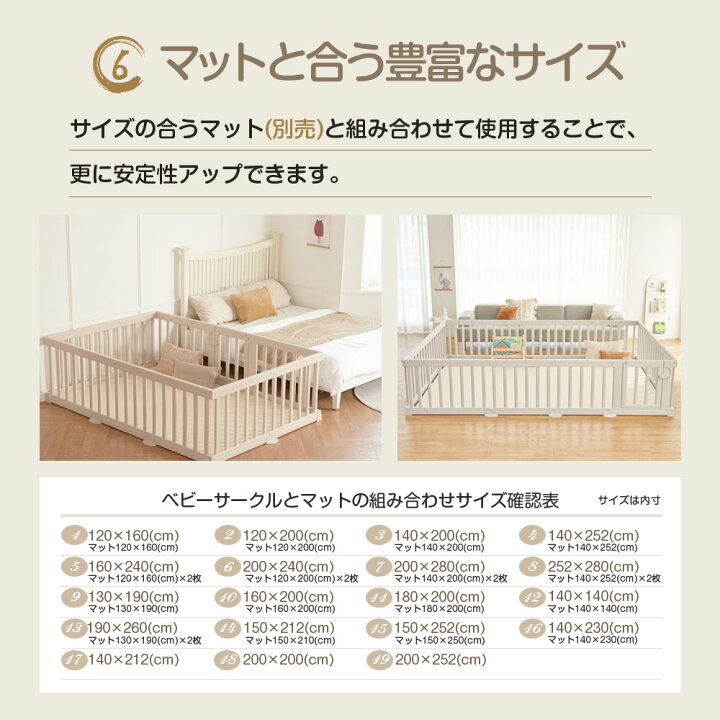 楽天市場】6%OFFクーポン 1/21 9:59迄 赤ちゃん ベビーサークル 扉付き 