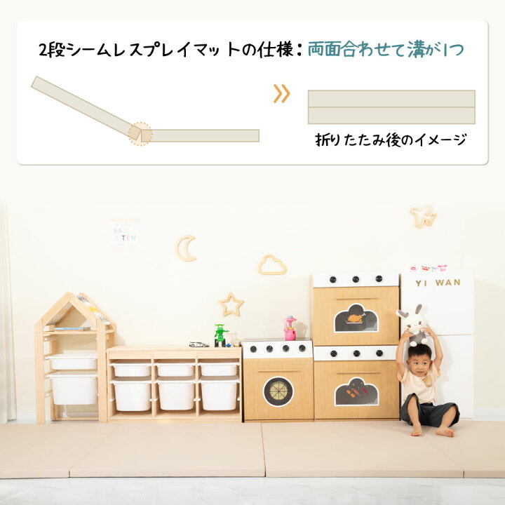 楽天市場】赤字最終処分 赤ちゃん プレイマット 折りたたみ 厚手  