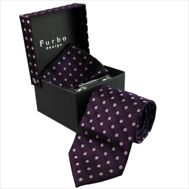 フルボ デザイン Furbo design ネクタイ 8000851-4 パープル 4点セット