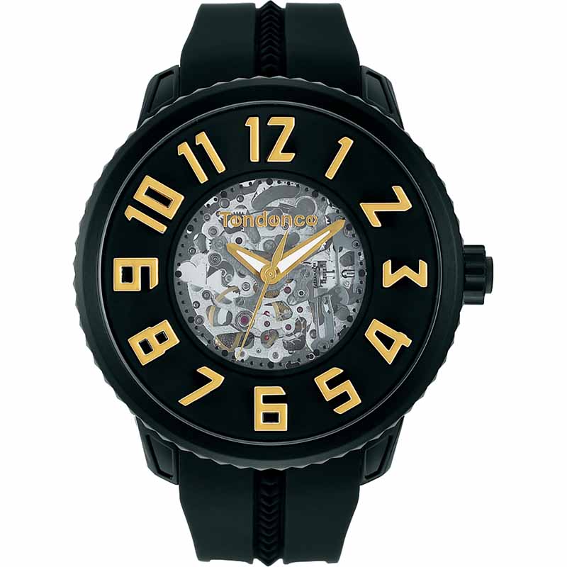 テンデンス TENDENCE腕時計 スポーツスケルトン ブラック SALE 83%OFF TG491005 日時指定