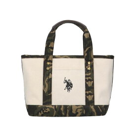 【期間限定セール】ユーエス ポロ アッスン U.S. POLO ASSN. ハンドバッグ CANVAS TOTE US1862 White/Camouflage