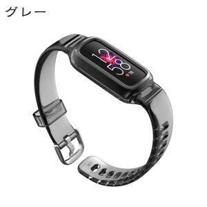 Fitbit Luxe �Ή� ��̌^ �����o���h �ی�P�[�X�t�� �����N���A �r���v�x���g �X�}�[�g�E�H�b�`�o���h ���ւ��X�g���b�v �ւ��x���g �y�� �ϋv �j�����p �ȒP���� ���F�I��