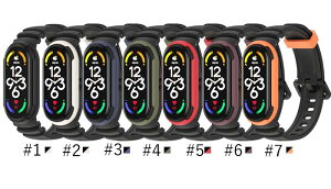 Xiaomi Smart Band�^Mi Watch 7/6/5 �Ή� �����o���h TPU�� �e�͐� �ʋC�� ���ɂ₳���� �y�� �X�|�[�c�o���h �ȒP��t �T�C�Y���߉\ �j�����p �V���I�~ �E�H�b�`�o���h �ւ��x���g ���F�I��