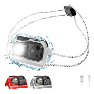 �y�����w�`�����i�[�ďC�z�w�b�h���C�g �����j���O �A�E�g�h�A USB�[�d�� �y�� 38g �h�� MINI LED HEADLAMP 220���[���� �z���C�g