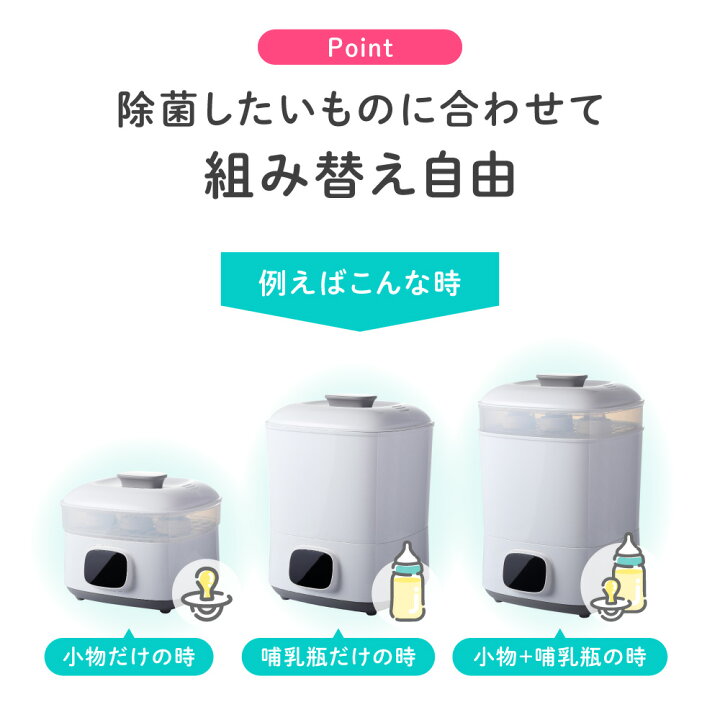 楽天市場】イクタノ 哺乳瓶 スチーム除菌 乾燥機 ミルクリン 哺乳びん 