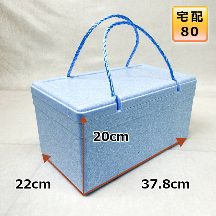 楽天市場】発泡スチロール 箱 80サイズ ひも付き 手提げ 魚 クーラーボックス 容器 保冷 保温 釣り ギフト 贈答用 軽量 ホームセンター ペット  BBQ お祭り キャンプ【幅220×奥行378×高さ200】【TS-10】 : はっぽうくん楽天市場店