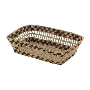 【在庫限り】【Natural Basket】【シーグラス(水草)】バスケット【スクエア】天然素材 自然素材 小物収納 ハンドメイド