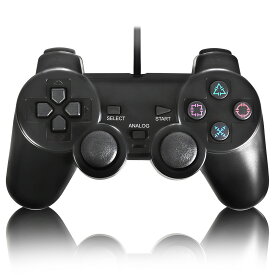 【K&SGAMER】PS2 有線 コントローラー プレイステーション2 対応 アナログコントローラ g-035