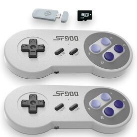 Grigioy【4000のゲームが遊べる】 スーファミ型 ゲームBOX ワイヤレスコントローラー ゲーム機 互換機 本体 レトロゲーム 4000種類内蔵 g-026