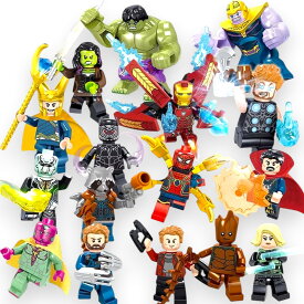 【ヒーロー16体セット】 レゴブロック 互換 LEGO ミニフィグ アベンジャーズ レゴ ミニフィギュア ブロック おすすめ おもちゃ キッズ 子ども 送料無料 人気 知育玩具 組み立て r-015