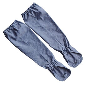 ダンガリー腕カバー甲付きロング 手甲 日本製アームカバー甲付き 園芸 ガーデニング