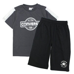 Tシャツ ハーフパンツ 上下セット コンバース ジュニア キッズ 男の子 半袖 子供 セットアップ 吸汗速乾 130cm 140cm 150cm 160cm