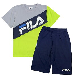 Tシャツ ハーフパンツ 上下セット フィラ FILA ジュニア キッズ 男の子 半袖 子供 セットアップ 吸汗速乾 130cm 140cm 150cm 160cm