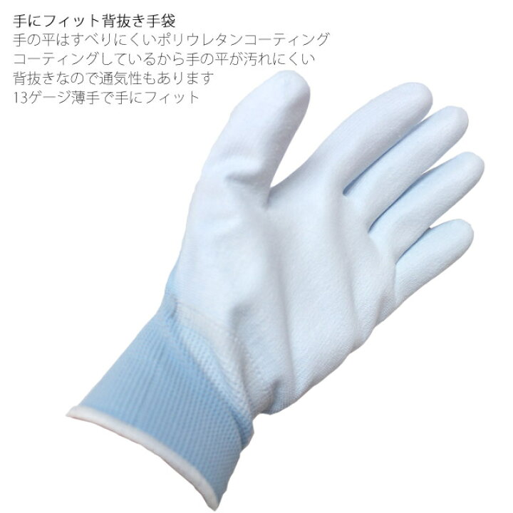 市場 勝星 ウレタンコーティング手袋 フィットグラブ青 市場 勝星 ウレタンコーティング手袋 フィットグラブ青