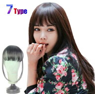 小顔になるシースルー前髪ウィッグ エクステ ワンタッチ 前髪ウィッグ ウイッグ かつら wig ウィッグ 自…