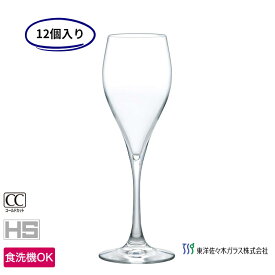 【東洋佐々木ガラス】シャンパングラスコレクションシャンパン(泡立ち機能付き) 12個入り