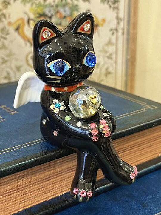 楽天市場】招き猫 デコレーション キラキラ 置物 おしゃれ かわいい 