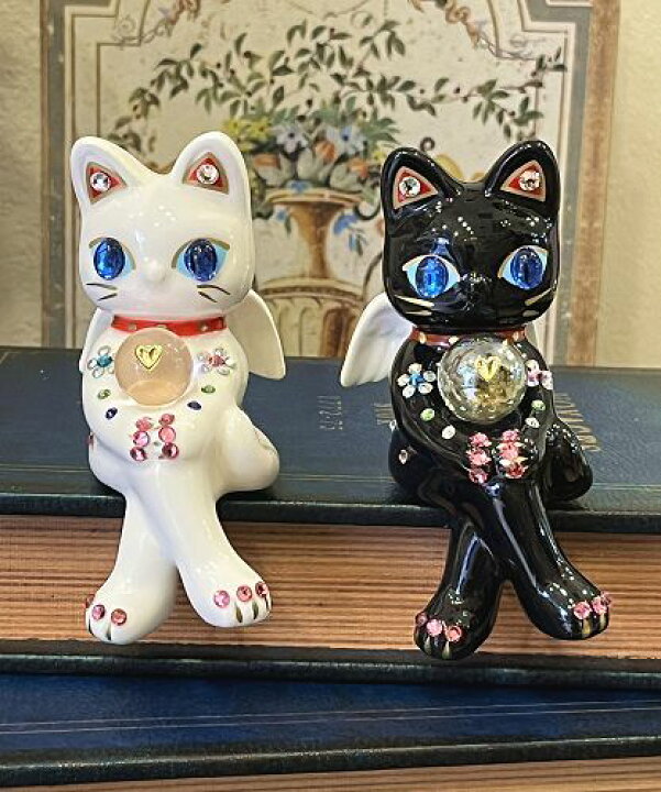 楽天市場】招き猫 デコレーション キラキラ 置物 おしゃれ かわいい 