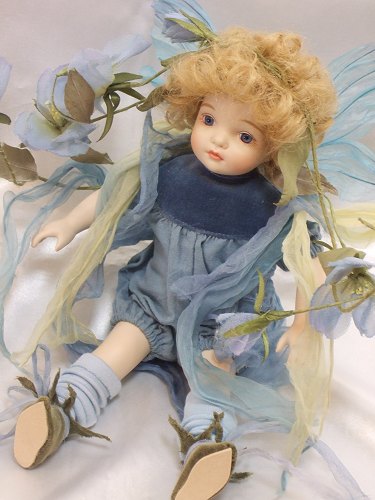 若月まり子 ビスクドール「ベビーフェアリー：B」【楽ギフ_のし】ビスクドール 御祝 贈答 創作人形 ギフト 結婚祝 出産祝 記念品 置物