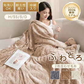 【楽天感謝祭★ポイント5倍＋2200円OFF】ふわとろ毛布 ブランケット 厚手 タオルケット フランネル 洗える 秋冬用 全季節対応 2枚合わせ 掛け布団 ハーフ セミシングル シングル セミダブル ダブル もこもこ ふわふわ 暖かい 柔らかく おしゃれ プレゼントにも