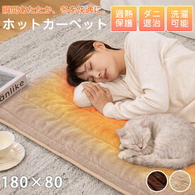 『今だけ! ★5980円の特価セール』【AI自動温度調節】ホットカーペット 日本製 ホットマット型電気毛布 180cm×80cm ホットマット 炭素繊維ヒーター タイマー機能付 どこでもマット 電気マット 一人用 ペット ふわまっと ふわふわフランネル洗える節電 電気暖房 1畳