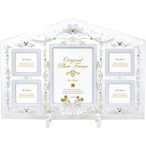 内祝い お返し 送料無料 ディズニー グッズ インテリア 雑貨 ギフト 写真立て ブライダルフォトフレーム 5窓 キャラクター かわいい ウェディング 出産内祝い 結婚内祝い 結婚祝い 出産祝い