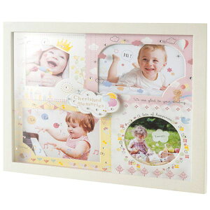 内祝い お返し インテリア 雑貨 ギフト 写真立て フォトフレーム ベビーフレーム 4窓 掛置兼用 ベビーグッズ 赤ちゃん かわいい 出産内祝い 結婚内祝い 結婚祝い 出産祝い 引き出物 お祝い返