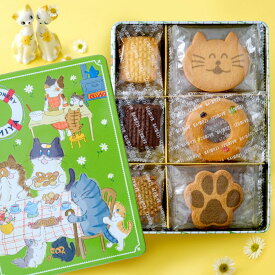 内祝い お返し 送料無料 スイーツ ギフト ねこ 猫 クッキー缶 お菓子 焼き菓子 365日クッキーがつづる幸せ 泉屋 東京土産 かわいい 出産内祝い 結婚内祝い 結婚祝い 出産祝い 快気祝い お祝い返し 引越し 挨拶 お礼 父の日 プレゼント 【メーカー包装済 外のし対応】