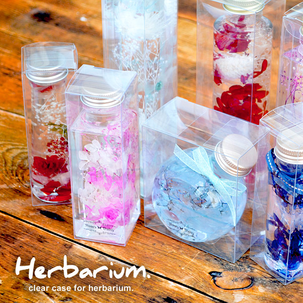 ハーバリウム キット 誕生日 お祝い クリアケース ディスプレイ 資材 花材 道具 オイル 透明ケース 入れ物 ディスプレイケース 10枚セット 収納 0ml 角瓶用 花資材 材料